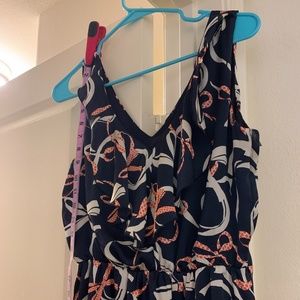H&M Blue & Red Ribbon Dress